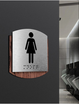 Plaque toilettes femmes