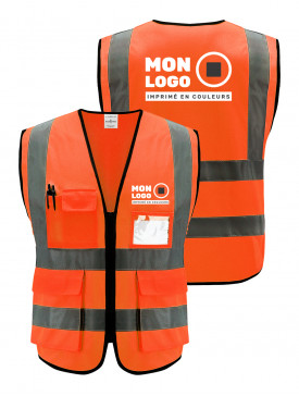 Gilet Haute Visibilité Orange