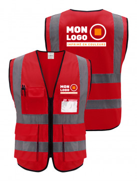 Gilet Haute Visibilité Rouge