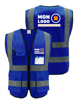 Gilet Haute Visibilité Bleu...